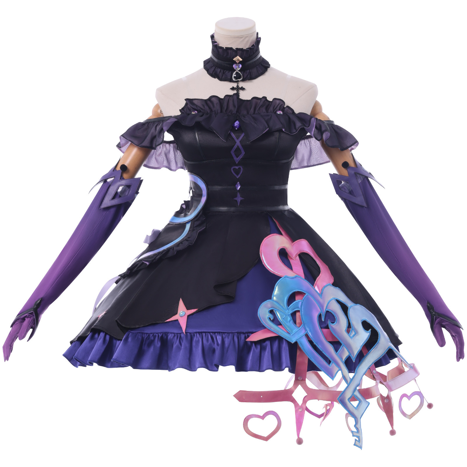 Anime Cosplay Link - Kostum Cosplay Sanrio Kuromi Linked Lolita