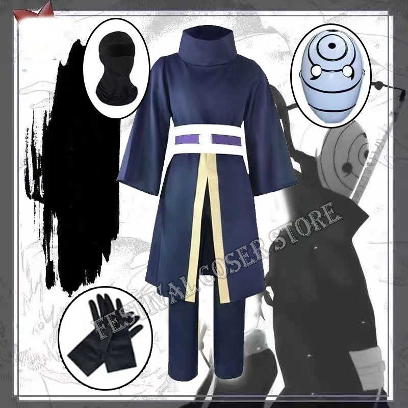 Anime Cosplay Ninja - Kostum Cosplay Anime Uchiha Obito Kostum
