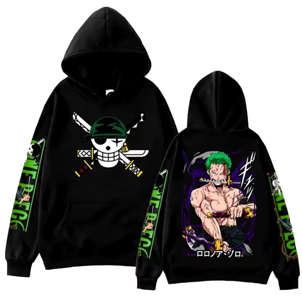 Anime Cosplay Shop - One Piece Zoro Anime Hoodie Kaus