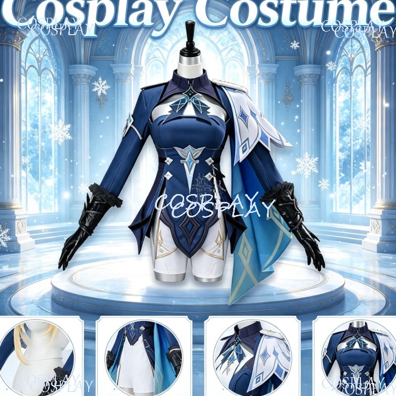 Anime Cosplay Events - Kostum Cosplay Genshin Impact Traveler Snezhnaya