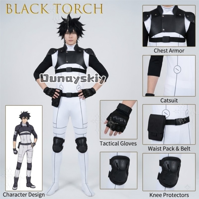 Anime Cosplay Ninja - Kostum Cosplay Black Torch Jiro Azuma