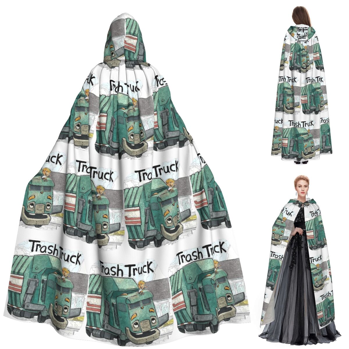 Anime Cosplay Netflix - Kostum Cosplay Jubah Panjang Bertudung Kartun