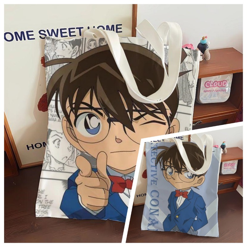 Anime Cosplay Shop - Tas Kanvas Anime Conan Lucu Kapasitas