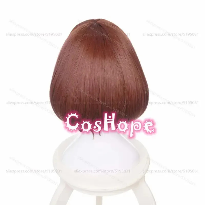 Cosplay Anime N - e,4;v'6\k/MHA OCHACO URARAKA Wig Bob Pendek