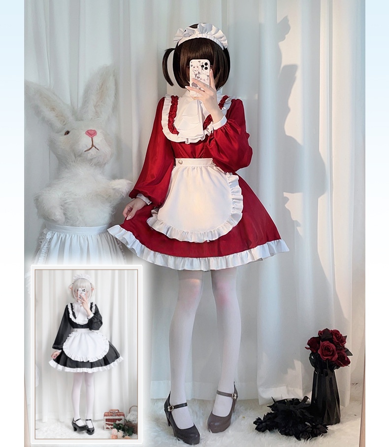 Anime Cosplay Maid - Gaya Jepang Y2K Jirai Kei Kucing