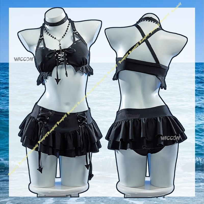 Anime Cosplay Black Girl - Kostum Cosplay Wanita Seksi Model Mi