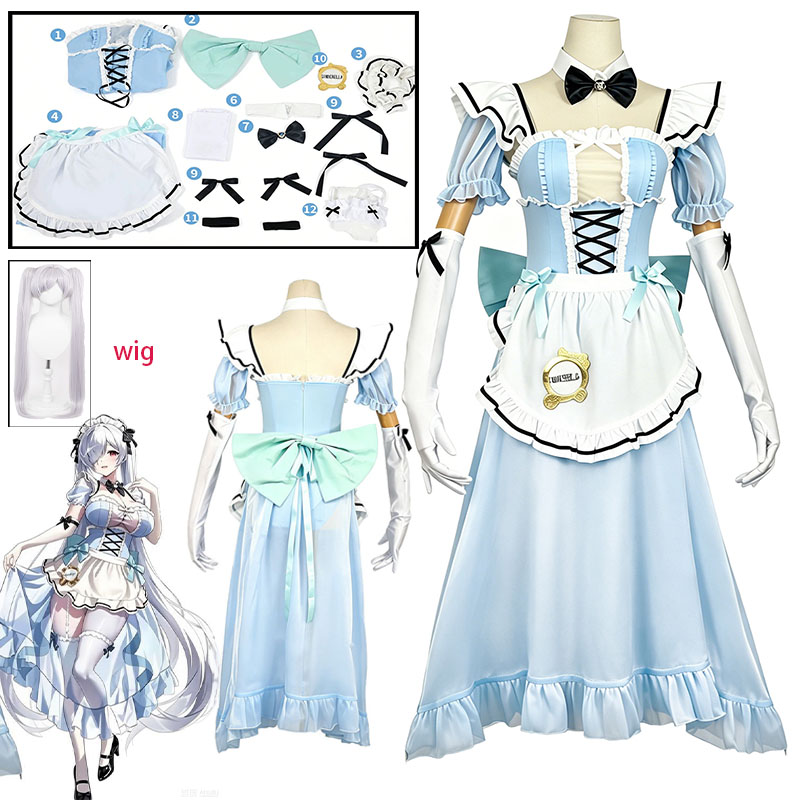 Anime Cosplay Maid - WHH Anime Game NIKKE Pilgrim Kostum