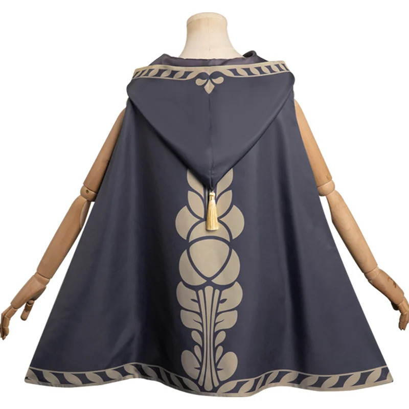 Anime Cosplay Link - Princess Link Cosplay Jubah Abu-abu Kostum