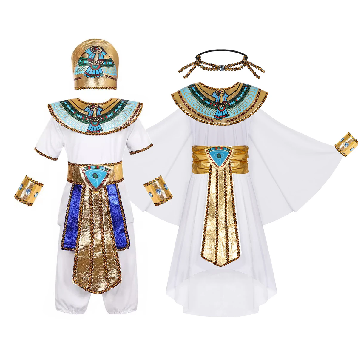 Egypt Cosplay Anime - Kostum Anak Laki-laki Perempuan Mesir Firaun