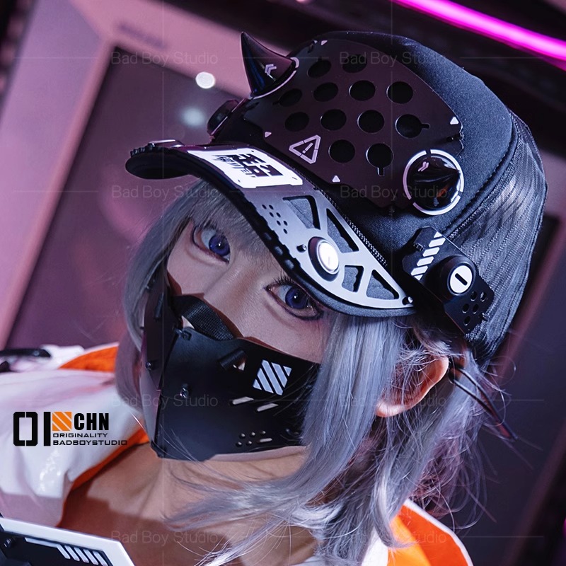 Anime Cosplay Armor - Aksesori Masker Cosplay Cyberpunk Game 2025