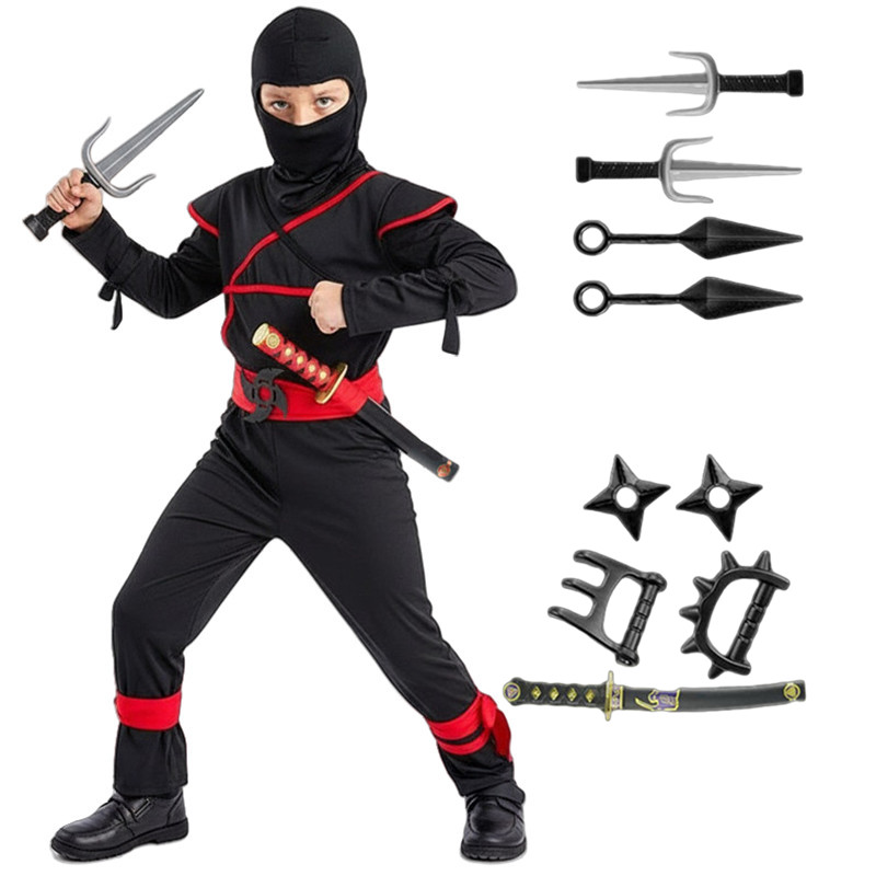 Anime Cosplay Ninja - Kostum Samurai Jepang untuk Anak-anak Cosplay