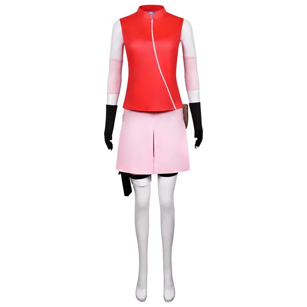 Kostum Cosplay Haruno Sakura d - Anime Cosplay Ninja ulasan dan harga