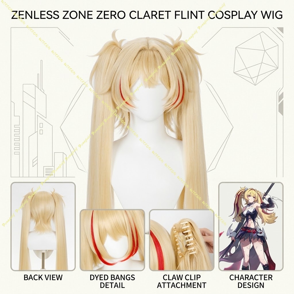 Wig Cosplay GCharacter Claret  - Anime Cosplay Photo ulasan dan harga