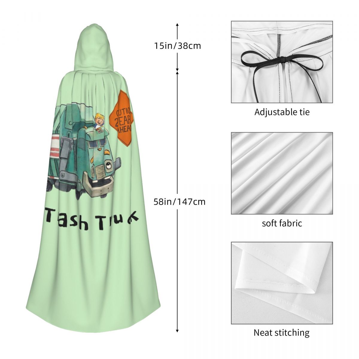 Jubah Panjang Bertudung Motif  - Anime Cosplay Netflix ulasan dan harga