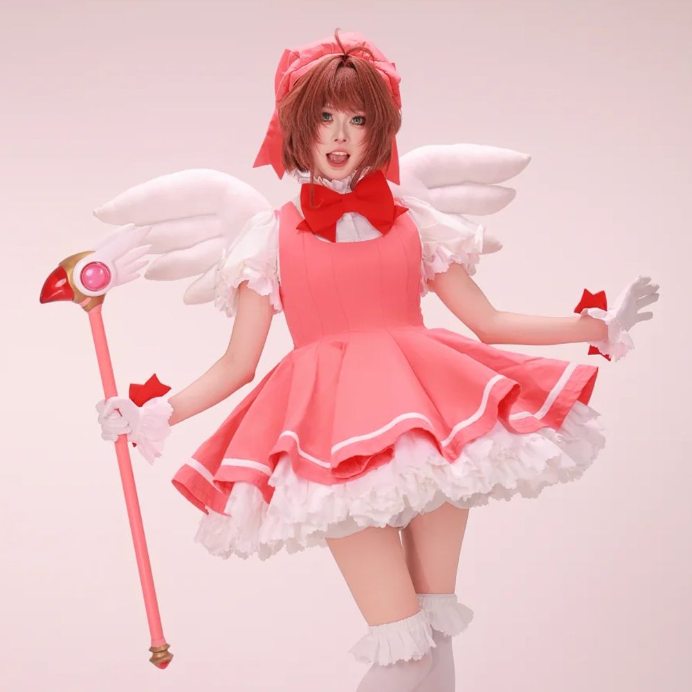 Kostum Cosplay Kinomoto Sakura - Anime Cosplay Events ulasan dan harga