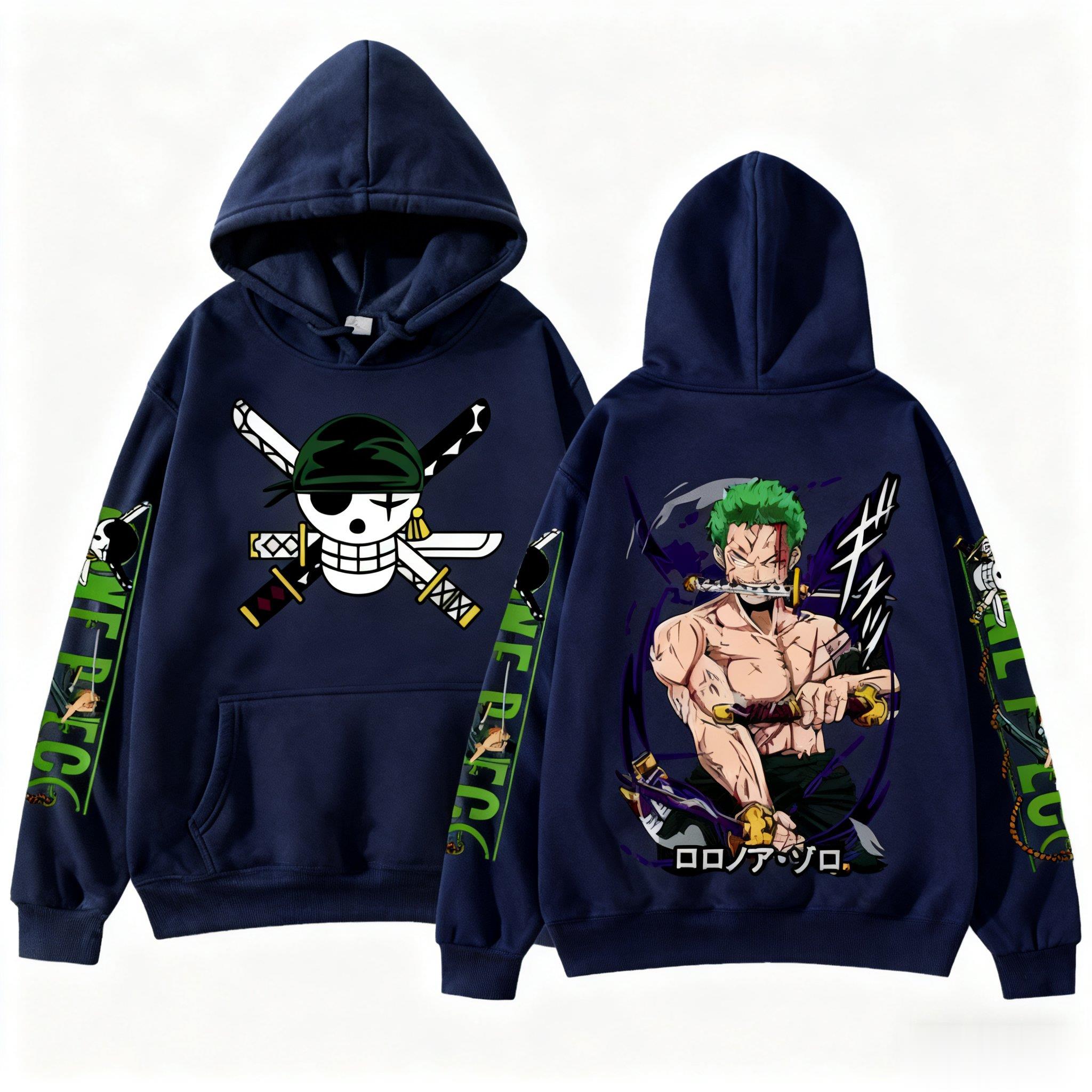 One Piece Zoro Anime Hoodie Ka - Anime Cosplay Shop ulasan dan harga