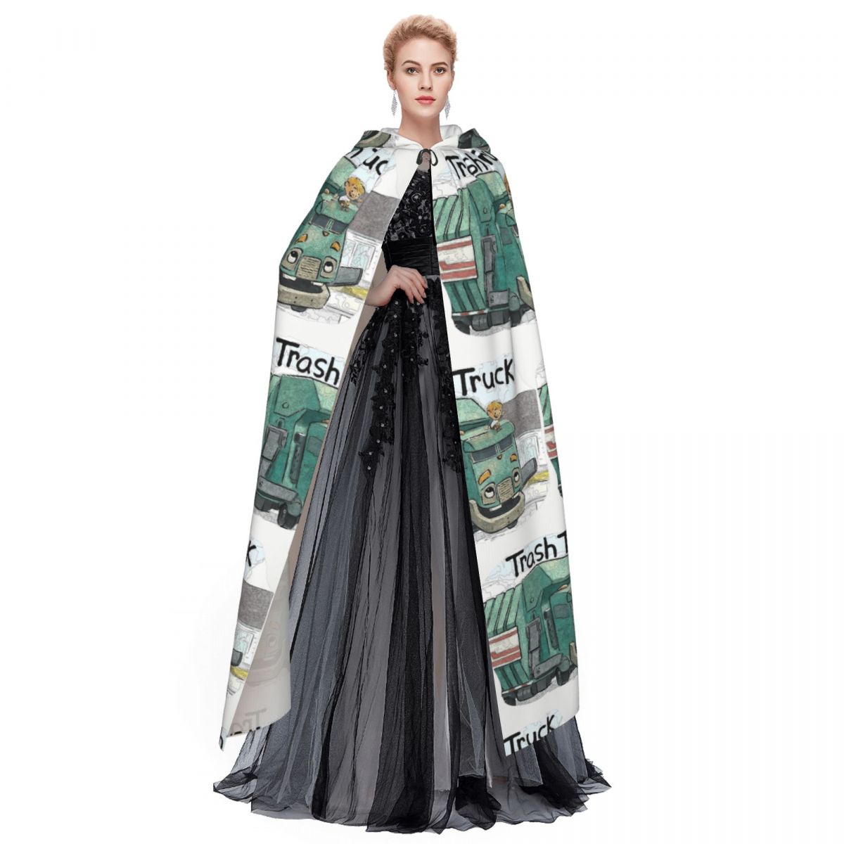 Jubah Panjang Bertudung Kartun - Anime Cosplay Netflix ulasan dan harga