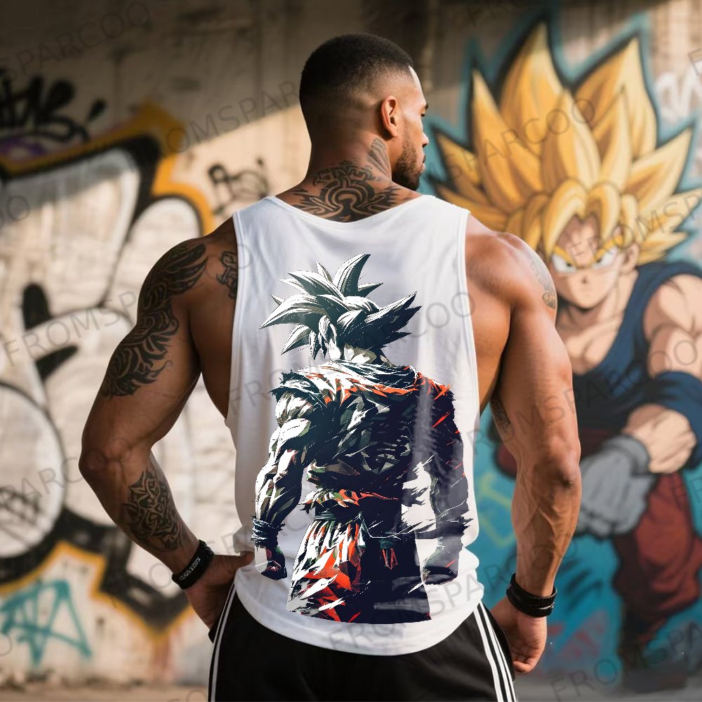 Tank Top Cetak Anime Dragon Ba - Dragon Ball Saiyan Armor ulasan dan harga