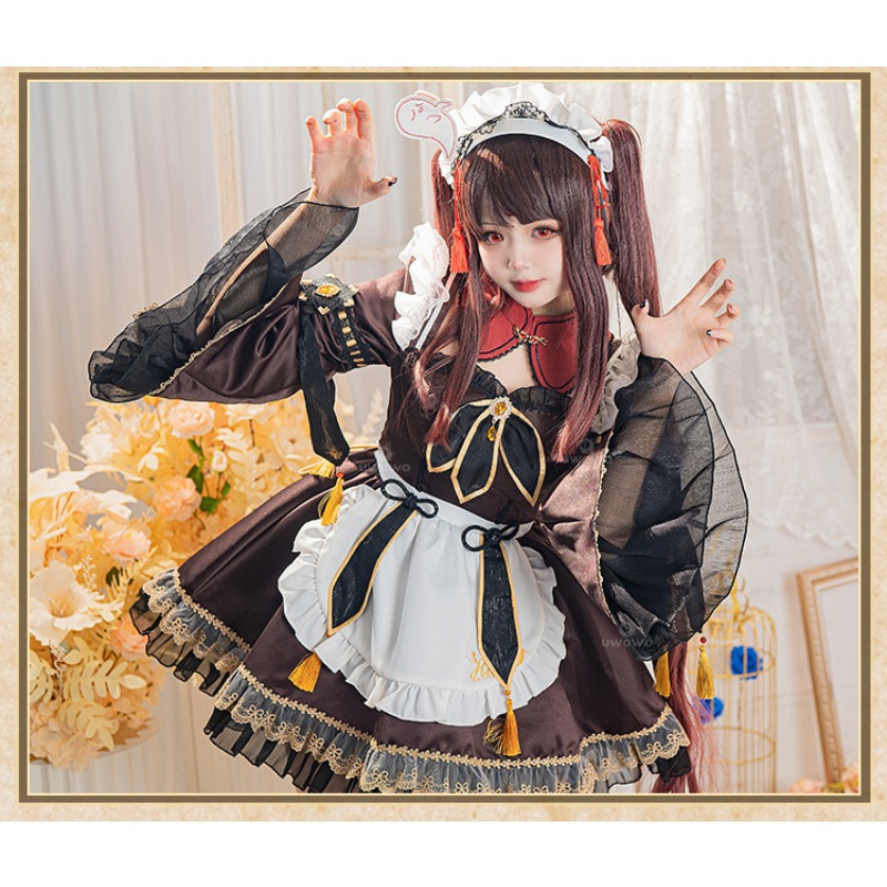 Gaun Seragam Lucu Kawaii Cospl - Anime Cosplay Maid ulasan dan harga