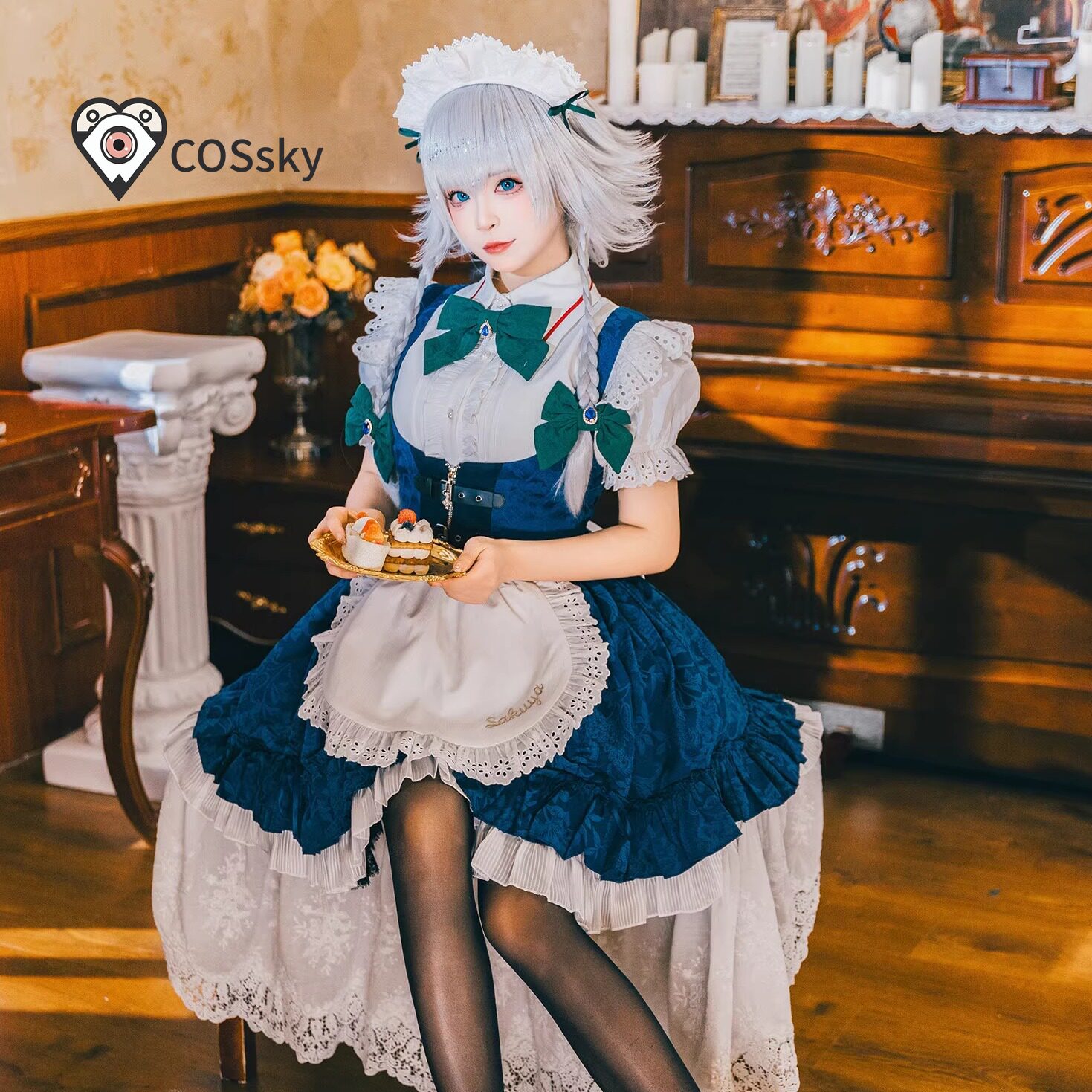 Kostum Cosplay Izayoi Sakuya T - Anime Cosplay Maid ulasan dan harga