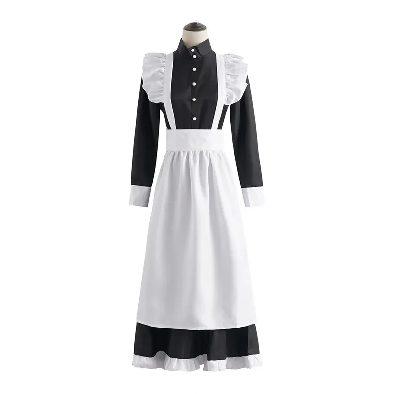 Gaun Pelayan Klasik Hitam Puti - Anime Cosplay Shop ulasan dan harga