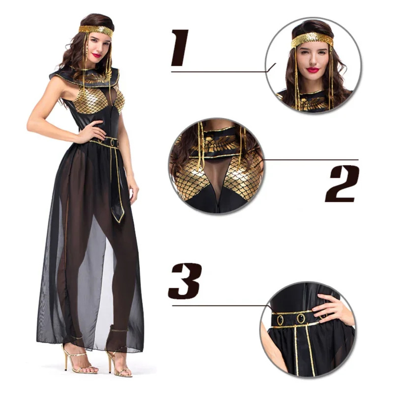 Kostum Putri Mesir Abad Perten - Egypt Cosplay Anime ulasan dan harga