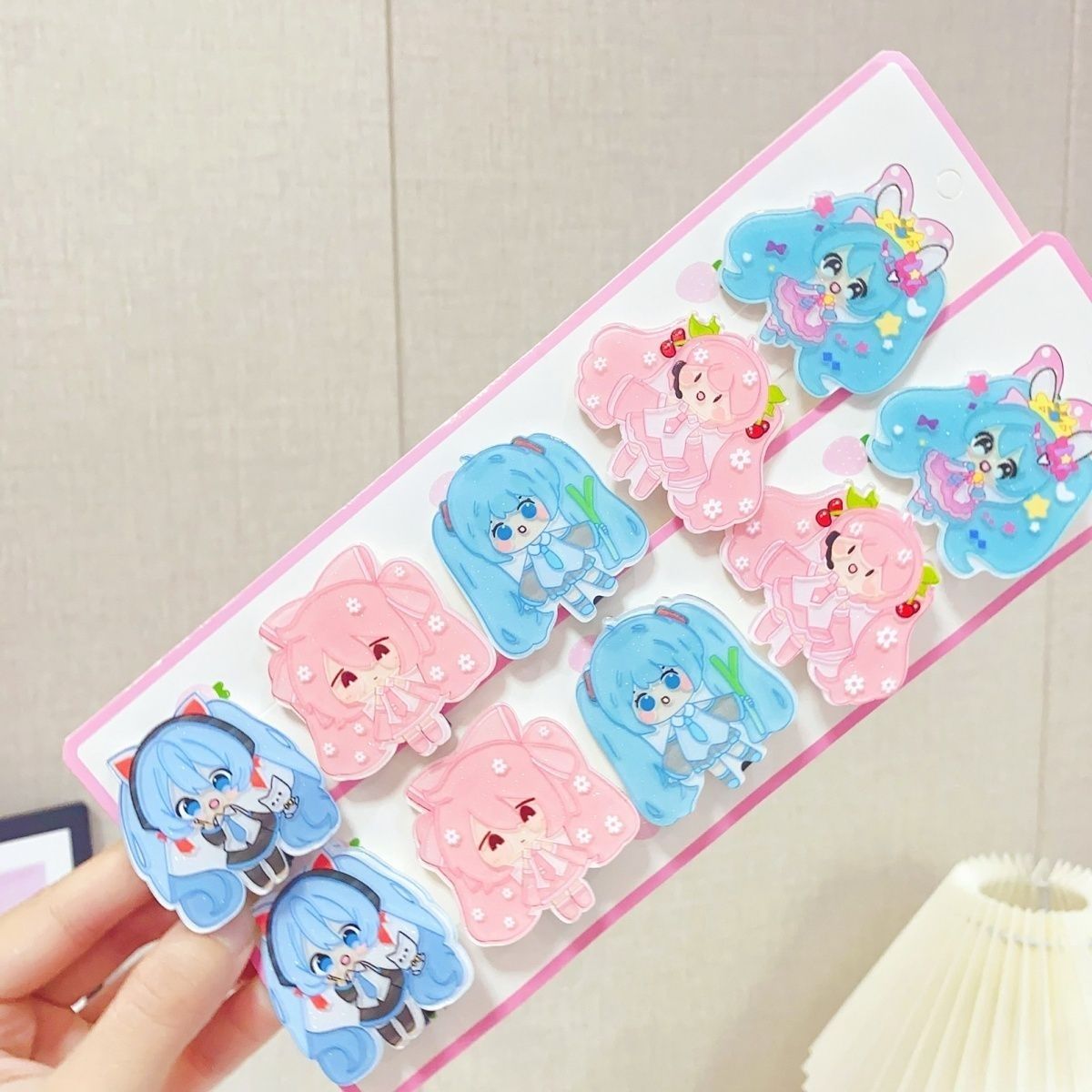 Jepit rambut kartun Hatsune Mi - Cosplay Anime N ulasan dan harga