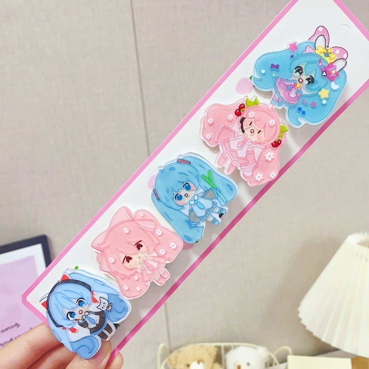 Jepit rambut kartun Hatsune Mi - Cosplay Anime N ulasan dan harga