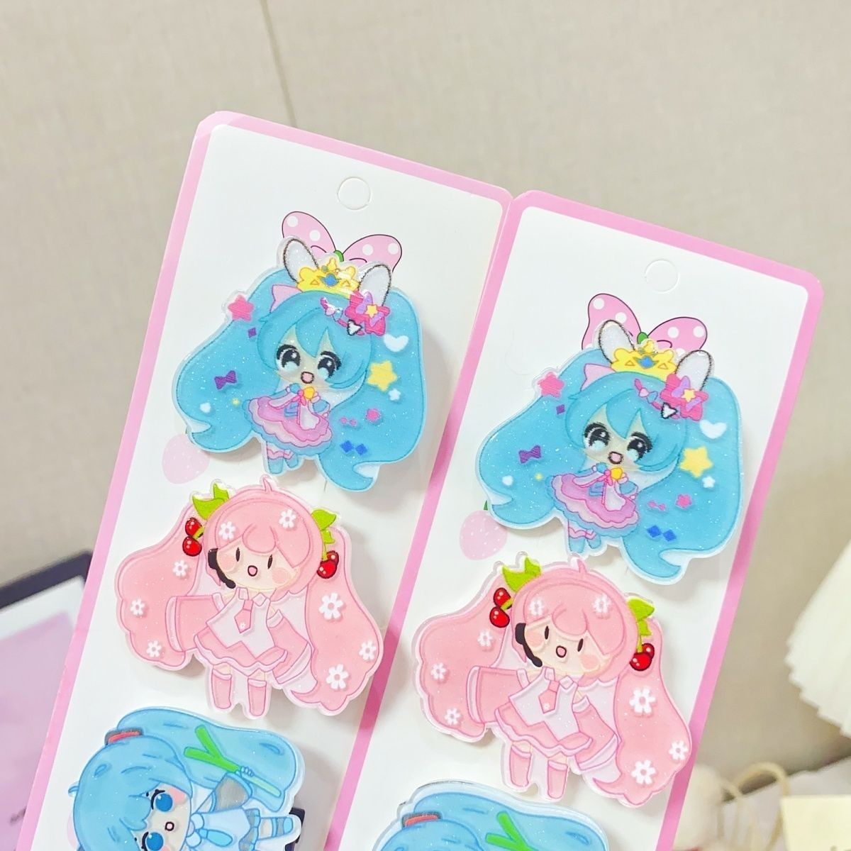 Jepit rambut kartun Hatsune Mi - Cosplay Anime N ulasan dan harga