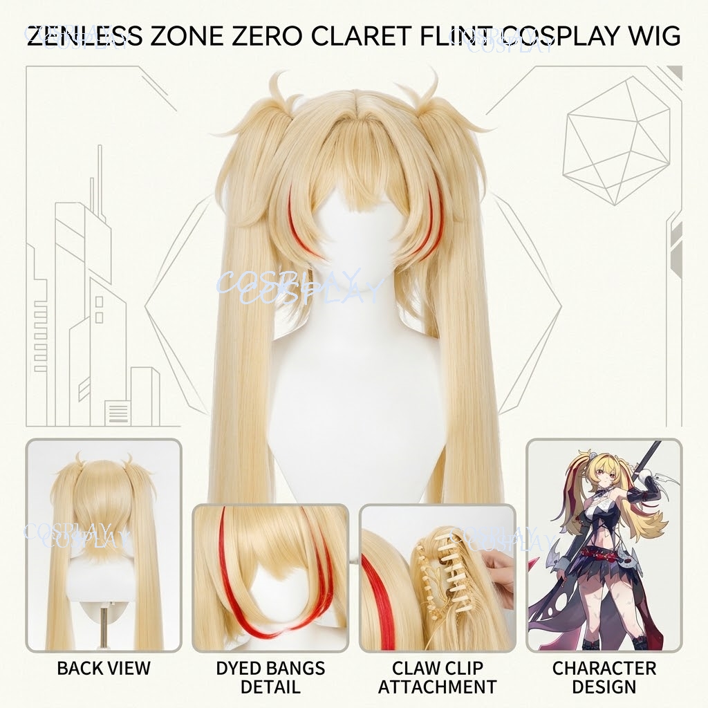 Wig Cosplay Kustom Karakter Cl - Anime Cosplay Photo ulasan dan harga