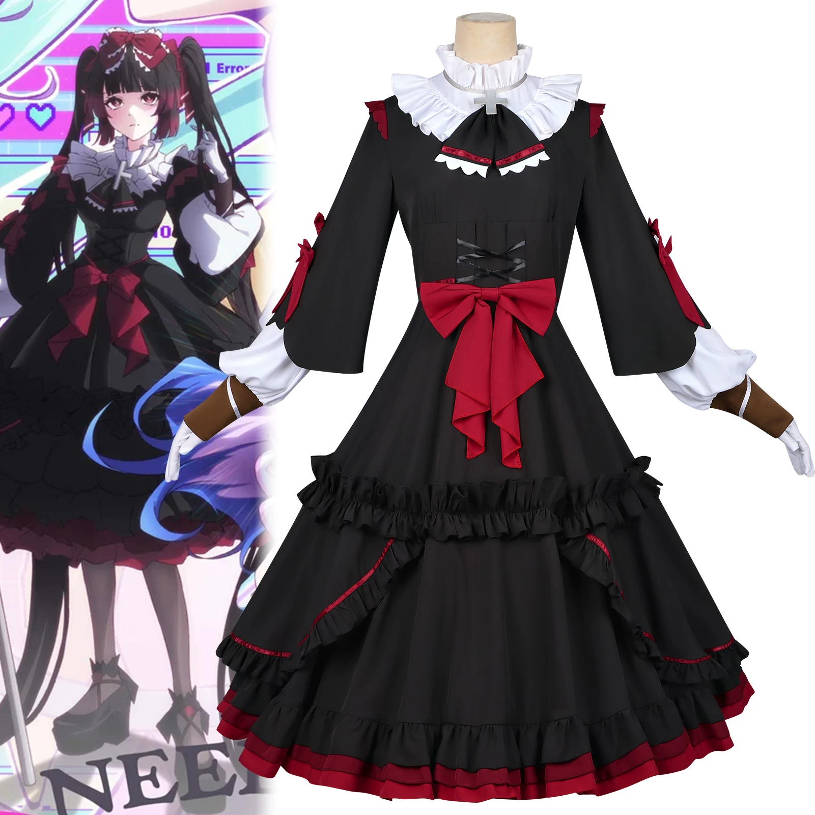 Kostum Cosplay Anime Needy Gir - Anime Cosplay Black Girl ulasan dan harga