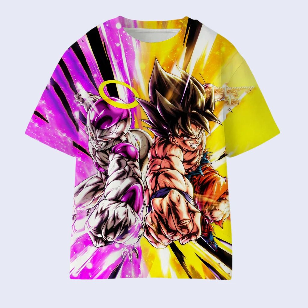 Kaos 3D Print Karakter Anime K - Dragon Ball Saiyan Armor ulasan dan harga